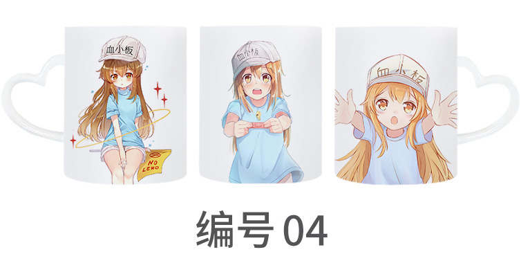 Anime xung quanh đổi màu cốc cốc đổi màu cốc hai nhân dân tệ làm việc tế bào tiểu cầu bạch cầu tế bào hồng cầu - Carton / Hoạt hình liên quan sticker dễ thương