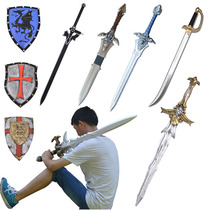 Halloween samurai shield toy sword bar decoration film and television stage props PU simulation weapons toy weapons