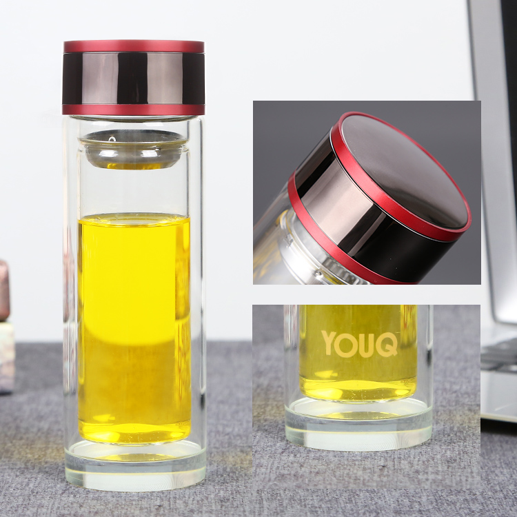 Quảng cáo in hai lớp dày nóng có thể được tùy chỉnh LOGO cup ly 2 hộp hậu cần bình đựng nước đá