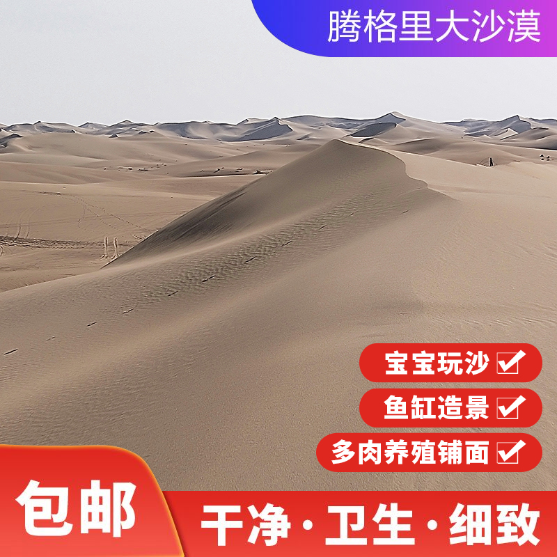 Tengger Desert white fine sand landscape sand Children's toys sand yellow sand decoration sand planting sand 5 pounds