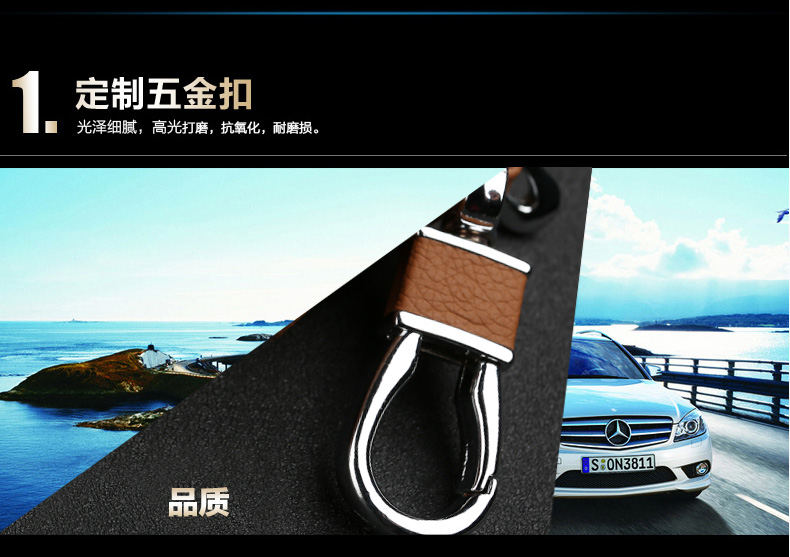 Túi đựng chìa khóa Peugeot 2008 3008 408 508 308S 301 307 logo túi da xe hơi - Trường hợp chính ví đựng tiền 