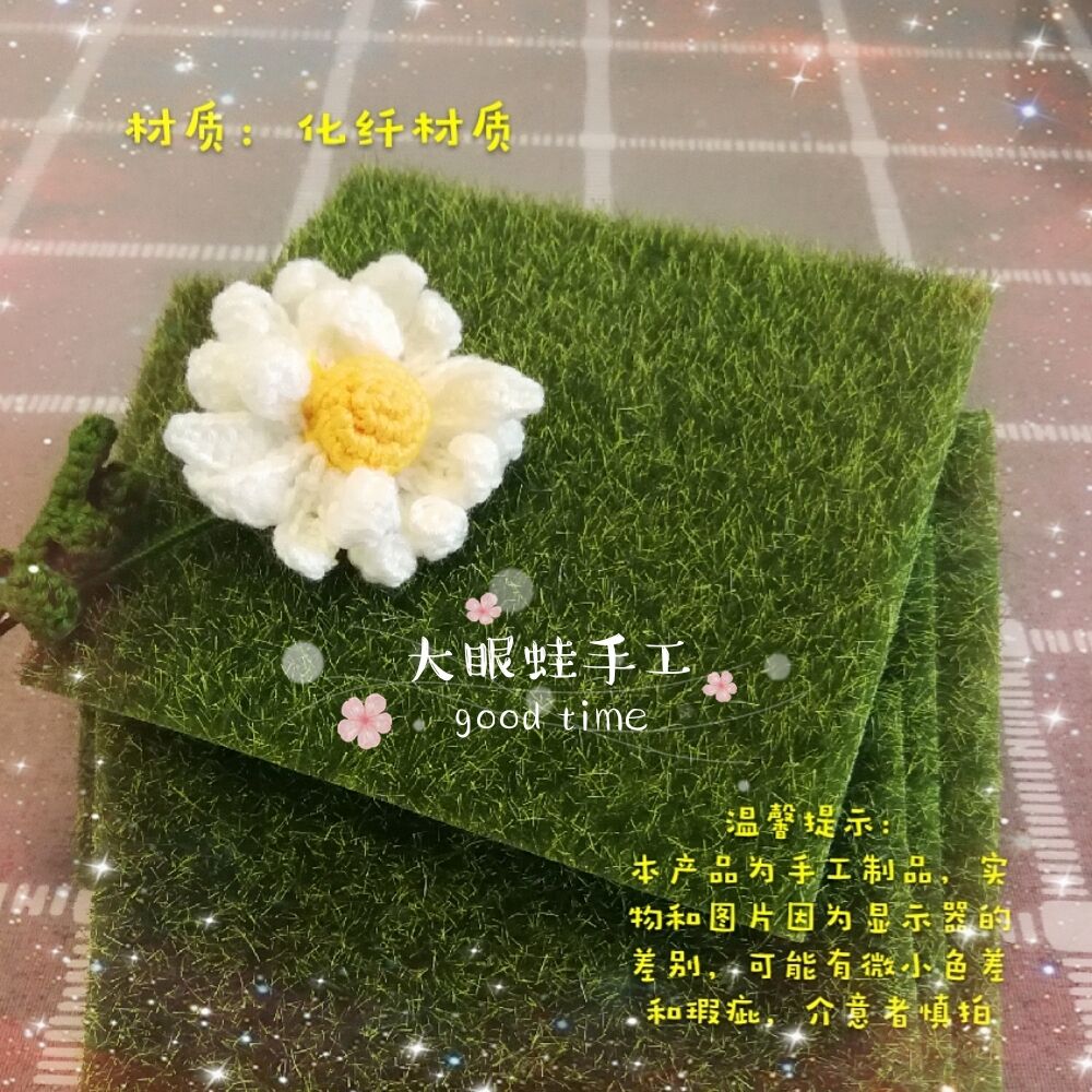 Large Eye Frog Hand Simulation Fake Moss Lawn Diy Potted Landscape Swing Piece Creative Ornament