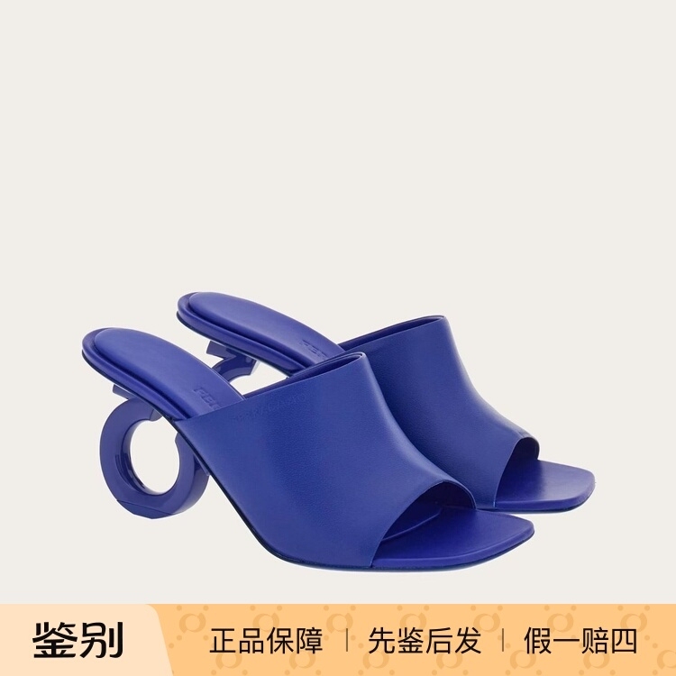 Brand New Genuine Ferragamo High-Heeled Mules, Slip-On Sandals, and Sandals 765906/761363