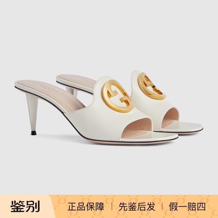 Brand New Genuine Gucci Blondie Leather Mules Stiletto High Heels Sandals Slippers for Women 723391 Brand New Genuine Gucci Blondie Leather Mules Stiletto High Heels Sandals Slippers for Women 723391