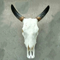 Ox skull pendant home decoration wall hanging to attract wealth and treasure wall decoration real bull head pendant store treasure