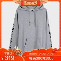 Converse weiwei áo len nữ mùa xuân và mùa thu thể thao của phụ nữ đan áo len trùm đầu 10006453-A01 hoodie khủng long