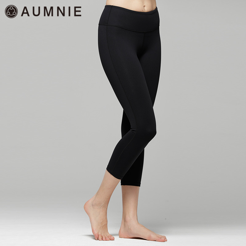 Aumnie Intimate Mid-Length Pants, Tight-Fitting Peach-Lift Butt-Lifting, Tummy-Tucking, Leg-Slimming Yoga Sports Fitness Pants