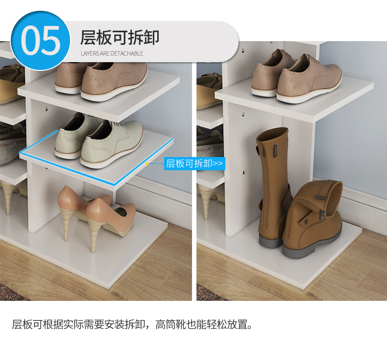 Đơn giản nhiều lớp giá giày gia đình nhỏ không gian nhỏ kinh tế phòng khách tủ giày cửa công suất lớn giá giày - Kệ mẫu kệ sách đẹp
