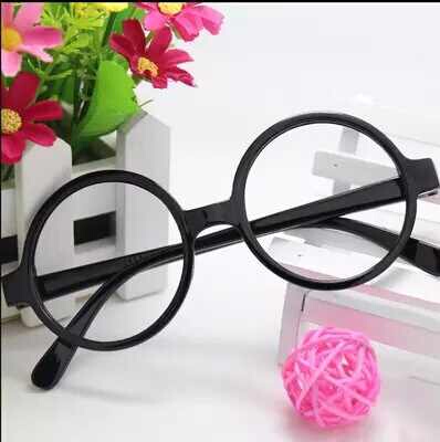 2025 Korean Style Men's and Women's Retro Decorative Large Frame Glasses Frame Alale Harry Potter Round Lensless Plastic O 2025 Korean Style Men's and Women's Retro Decorative Large Frame Glasses Frame Alale Harry Potter Round Lensless Plastic O