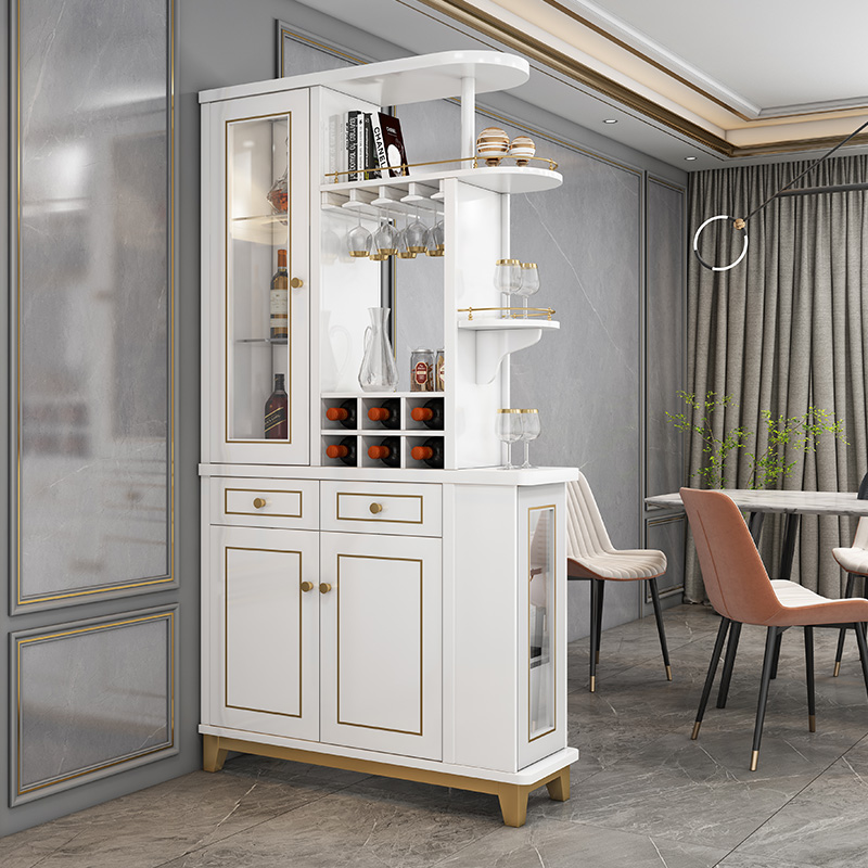 Light luxury entry door porch wine cabinet living room wine cabinet modern minimalist partition cabinet foyer entry shoe cabinet screen room hall cabinet