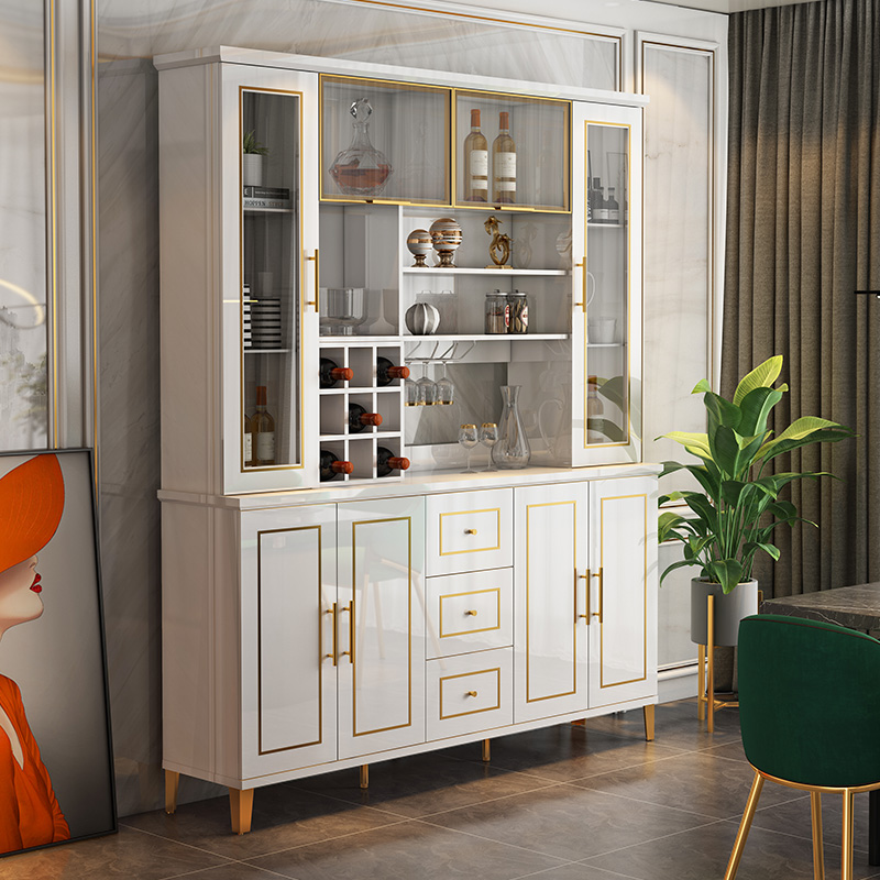 Light Extravagant Dining Cabinet Modern Minima Living Room Wine Cabinet Tea Water Cabinet Kitchen Cabinet Bowls Tray Cabinets Integrated By Wall Holding Cabinet Home