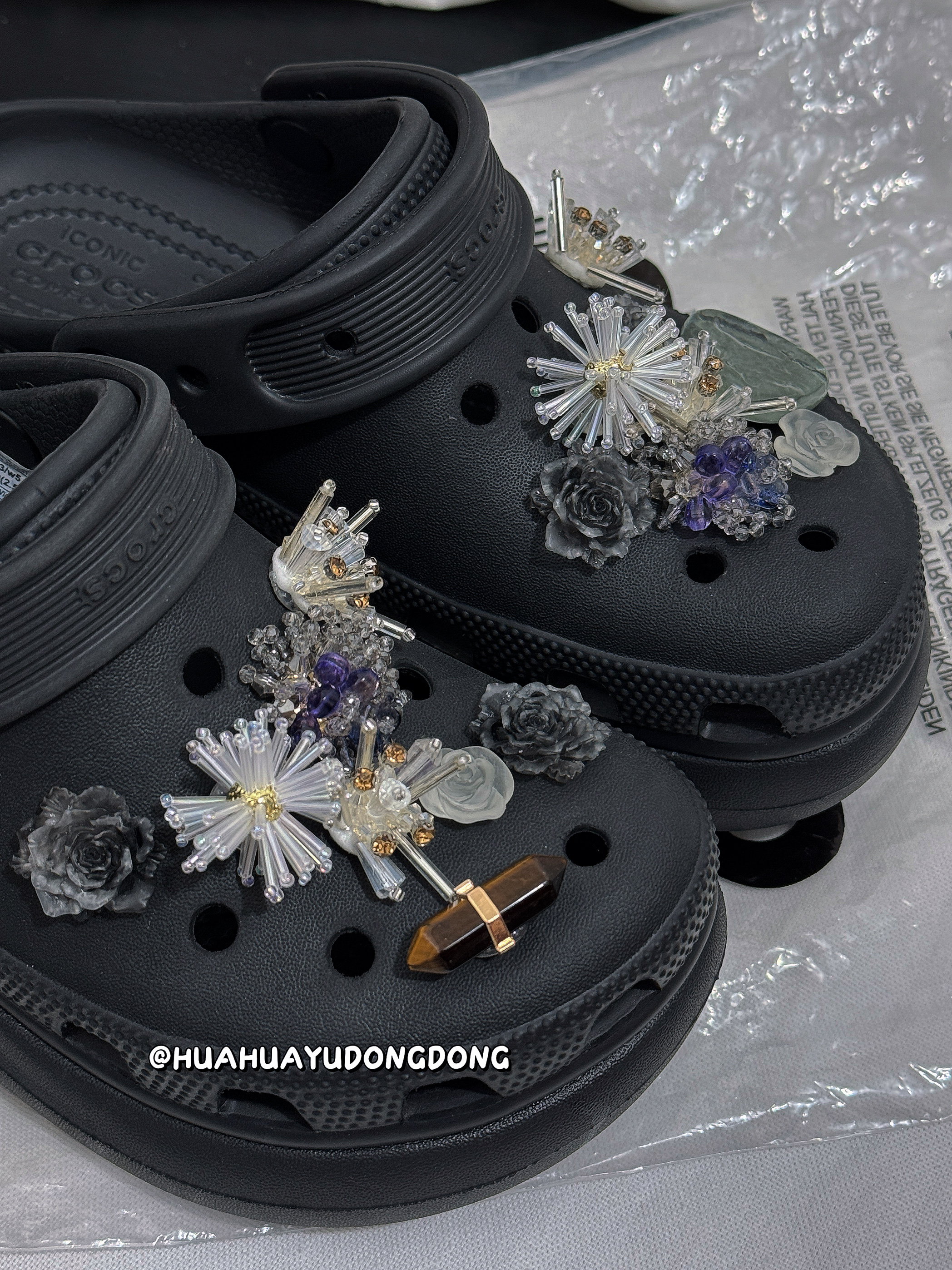 【オリジナル】「ビーストアタック」ホールシューズフラワーシューズバックル取り外し可能なDIYアクセサリー
