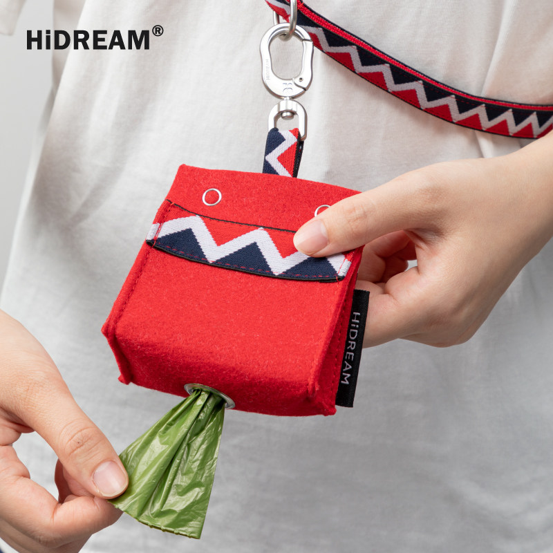 Qzee Hireham Pet Portable Cat Dog ten Poo Bag Environmentally Friendly Walking Dog Outdoor Carrying Kitty Dog Owners ten Poo Bags