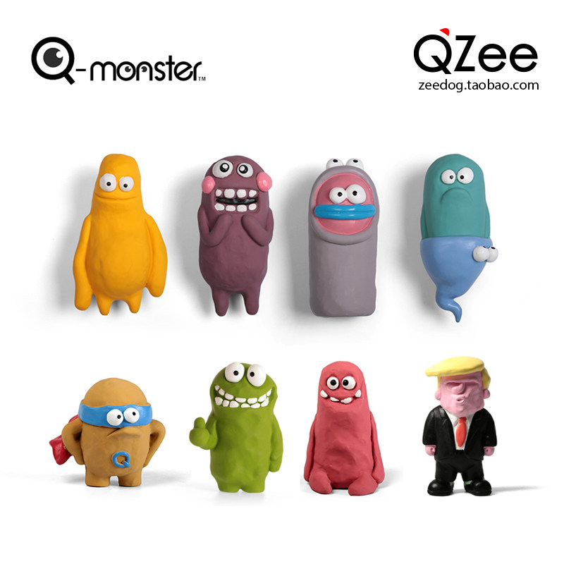 QZee Canada Qmonster Pet Dog Dog Toy Latex Sound Bite Mud Man Young Medium and Large Dog Children