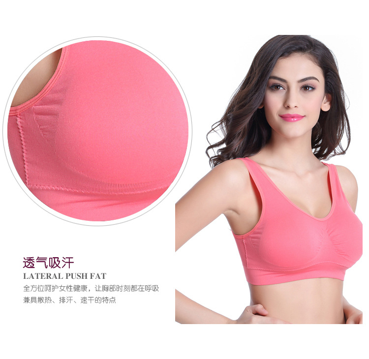 Áo ngực trung và già không có vòng thép kiểu áo thể thao cỡ lớn áo ngực cúp ngang