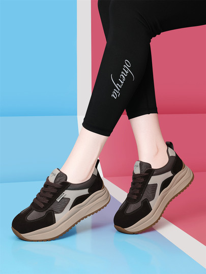 Retro Thick-Soled Agande Training Shoes for Women, 2026 Autumn and Winter New Versatile Casual Sports Shoes, Soft-Soled Dad Shoes