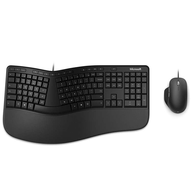 Microsoft Ergonomic New 4000 Ergonomic Keyboard Wired Mouse with Arched Design to Prevent Fatigue Microsoft Ergonomic New 4000 Ergonomic Keyboard Wired Mouse with Arched Design to Prevent Fatigue