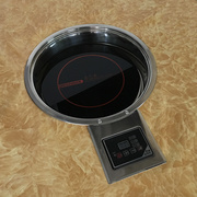 bếp từ kanzler Nồi lẩu cảm ứng tròn thương mại 2200W công suất cao điều khiển dây điện lẩu cửa hàng cảm ứng đặc biệt chìm chìm - Bếp cảm ứng bếp từ 5kw