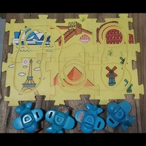 KFC toys early days Qiqi Global Flight Set around the world puzzle pieces aircraft parts