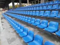 Gymnasium stand seat suspension cast aluminum feet podium hollow blow molding seat stool chair surface outdoor conjoined row chair