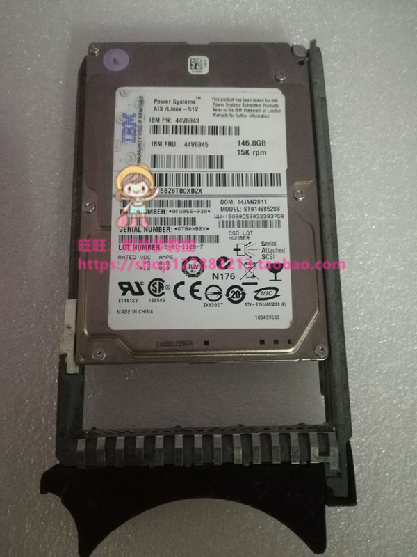 IBM 44V6843 44V6845 146G 15K 2 5 1886 P720 740 00E6169 hard discs