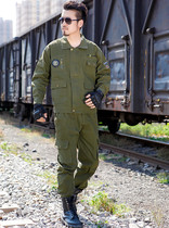 Outdoor Special Soldiers Combat Service Military Fans Desert Multi-Pocket Camaradon Security Property Uniform Long Sleeves