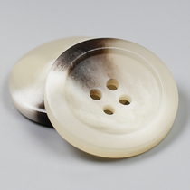 Off-white button woolen cashmere coat button all-match resin windbreaker sweater button round clothes pants button