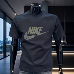 Outlet Pure Cotton Sports Short-Sleeved Men's Round Neck Loose Breathable Half-Sleeved Large Size Thin Summer T-Shirt Casual Top