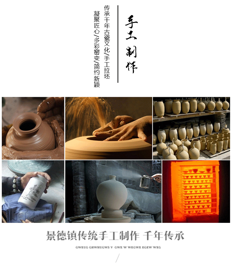 Jingdezhen coarse some ceramic pot pottery three - piece antique vase to restore ancient ways small and pure and fresh, vases, flower arranging furnishing articles in the living room