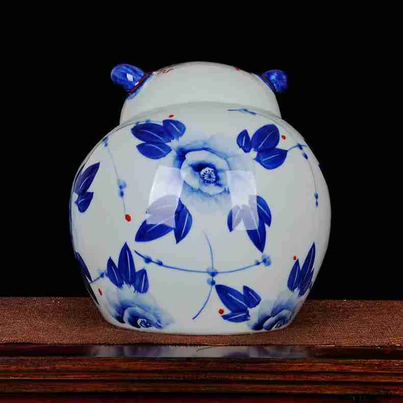 Jingdezhen blue and white porcelain ceramic dolls household adornment ark hotel office furnishing articles hand - made of fuwa