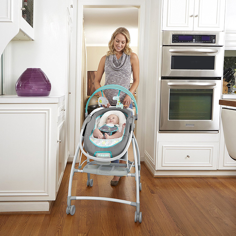 American ingenuity stroller high landscape baby rocking chair music soothing chair recliner rocking bed dual-use