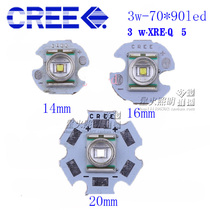 American Coree CREE XRE Q5 3W LED strong light flashlight bulb lamp bead white yellow red blue aluminum substrate