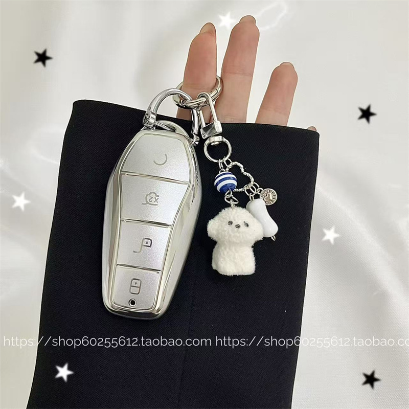 Suitable for Byd Seagull Key Cover, Seal, Sea Lion 06, Han, Tang, Qin L, Yuan Up, Dolphin, Song Plus, Quicksand Silver