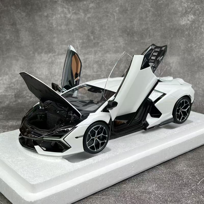 Lcd 1:18 Lamborghini Revuelto Revival New Big Bull Alloy Full-Function Car Model Collection