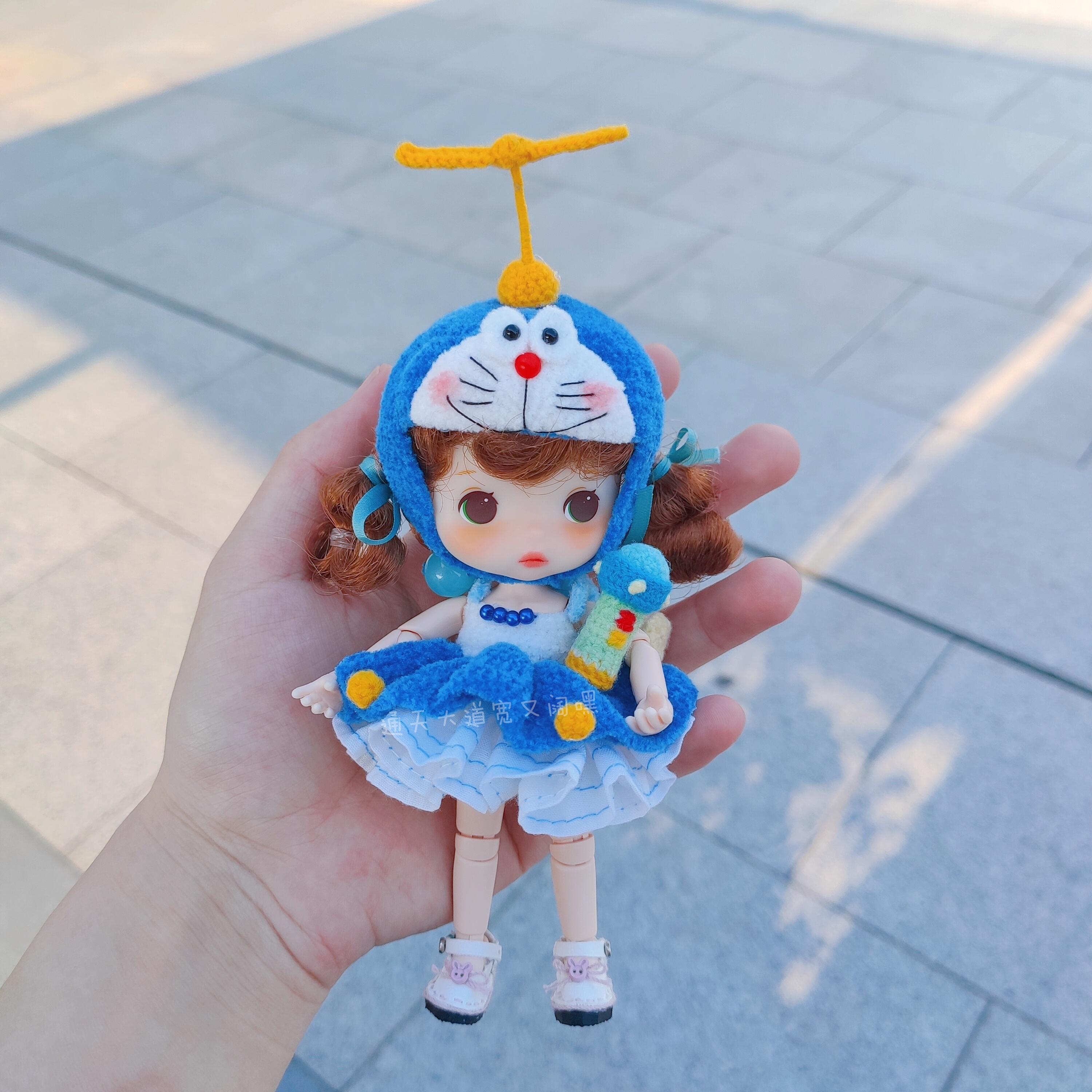 Today Avenue wide and wide hey original license hook electronic tutorial ~ Doraemon Dream Machine Doraemon doll doll