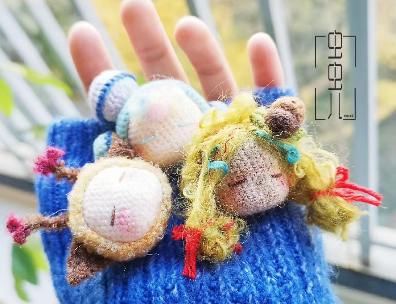 Granulated sugar sweet-original authorized crochet knitted electronic illustration tutorial ~ giraffe sister and oak sister