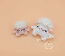 Summer Momo Chans original authorized crochet and wool knitting electronic illustration tutorial ~ lamb pendant brooch hug doll