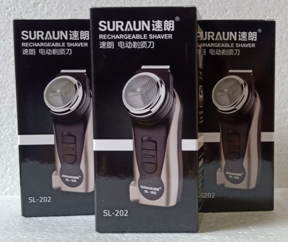Sklong 202 Charging Motor Shaver 3W high power large round single knife head rotates the beard batch