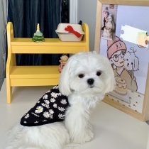 Eat endless spikes Snail Pink Pet Cat Dog Summer Harnesses Vest Daisy Clothes Light And Breathable Teddy Bears