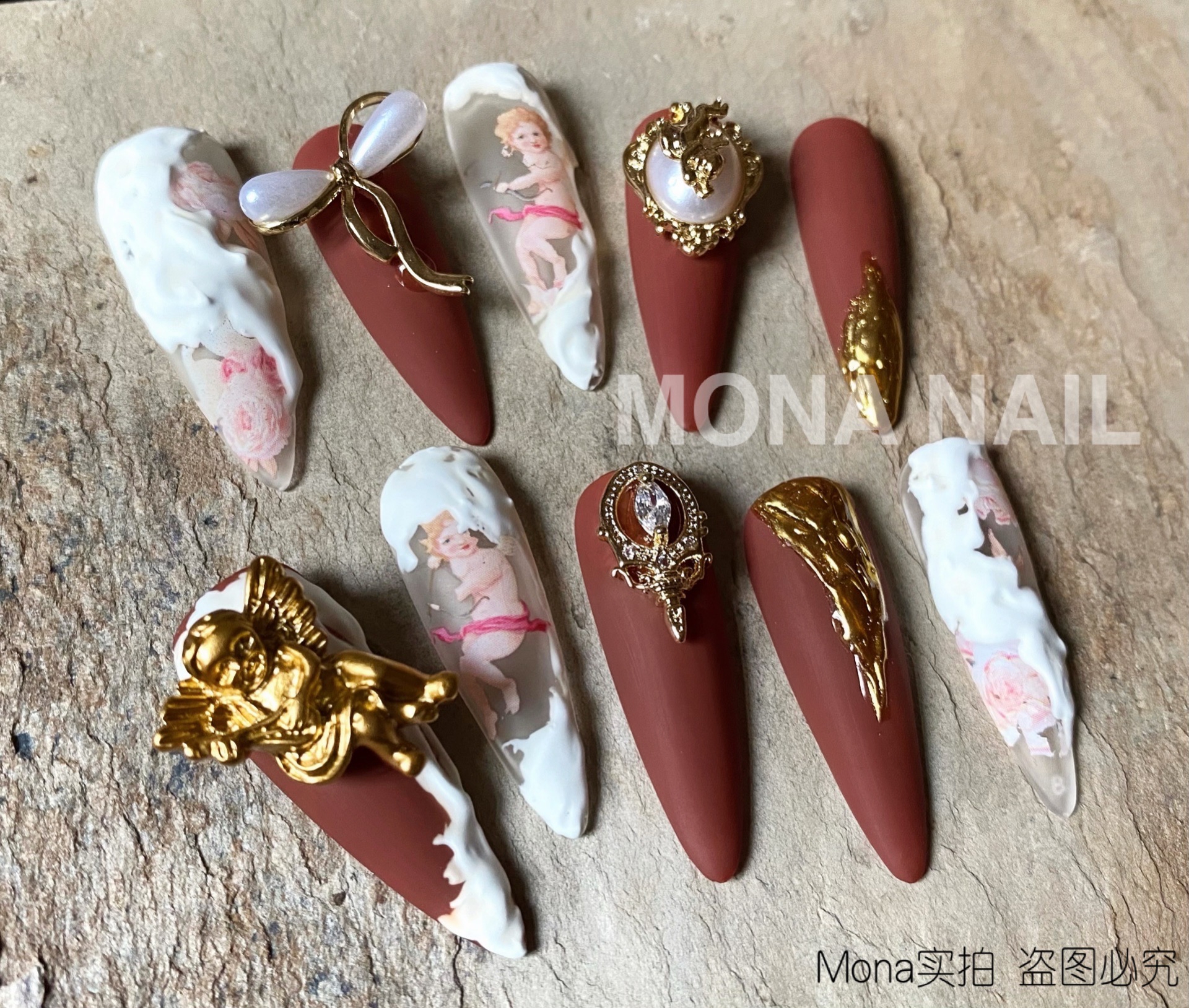 Make Embossed Baroque Japanese Wear Armor Finished Custom Removable Ins Xiaohongshu Douyin Net Red