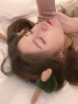 Plush suede Sweet Korea Imports rabbit ears small frogs Elk Antlers Hair Rings Hair Corny Hair Leather Fascia