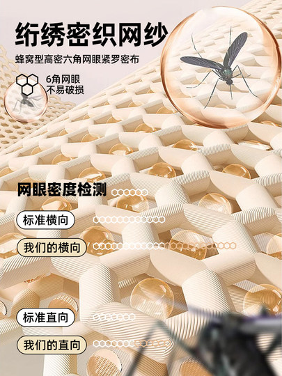 防摔蚊帐家用卧室2025年新款免安装蒙古包婴儿童防止掉床全底纹帐