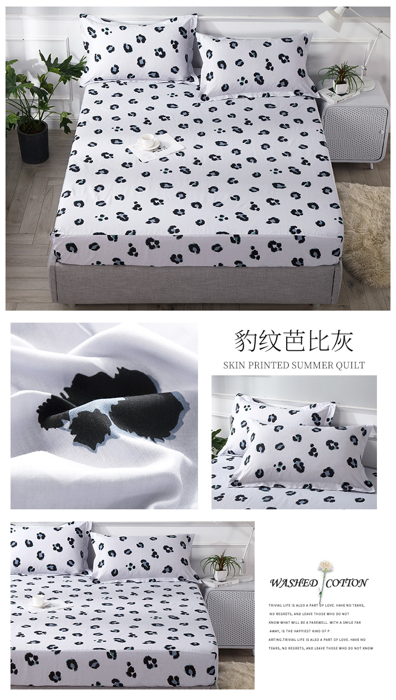 Giường cotton ở Nam Cực Ant Bộ đồ giường bằng vải bông chống trượt đơn bộ Simmons bảo vệ che bụi che phủ nệm hộ gia đình - Trang bị Covers ga trải giường chun đẹp	