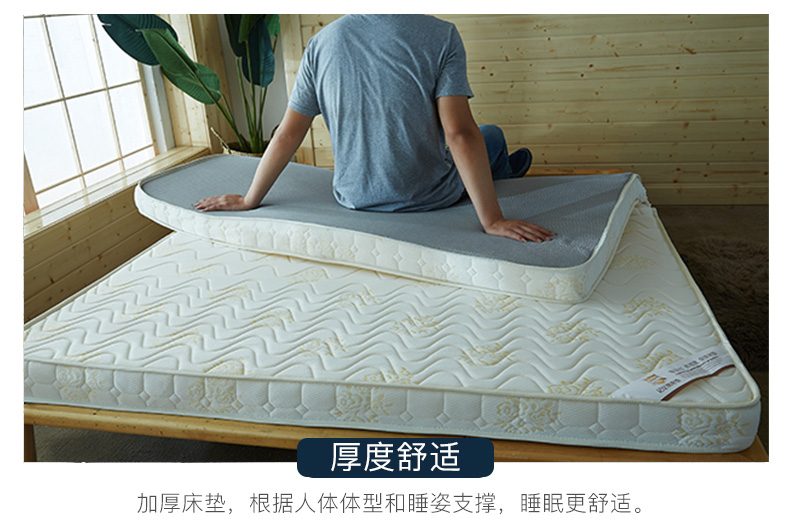 Nam cực dày nệm 1.8m1.5 m bộ nhớ xốp nhíp 1.2 sinh viên ký túc xá tatami giường nệm đệm