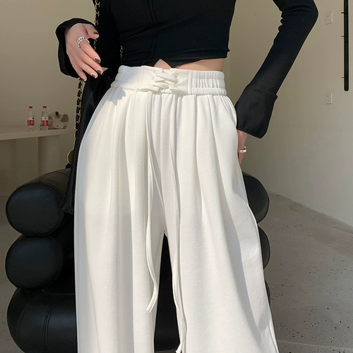 Осенние черные приталенные штаны для отдыха, большой размер, оверсайз