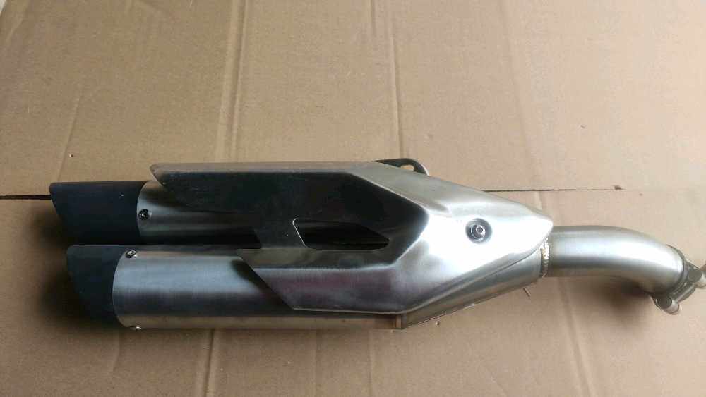 Ling Bin Mofit Great Devil BJ500-6A502C Rear Cylinder Assembly Exhaust Silencers Rear decorative plate