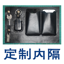  Handmade custom leather inner compartment mens bag womens bag envelope bag handbag single shoulder bag compartment storage