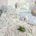 New mùa xuân bông denim in giường cotton in mạng Bắc Âu đỏ Gió doanh nghiệp Hàn Quốc giường Khăn vài - Bộ đồ giường bốn mảnh