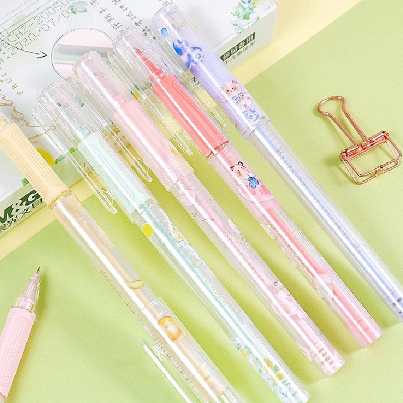 Morning light meta-pistachio fruit neutralpen with small hairbrush speed dry 0 5MM days with high face value young girl's heart signature pen