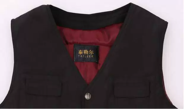 Áo len nam lông một ông bố trung niên ấm áp cộng với áo nhung cotton thật áo vest nữ mùa đông